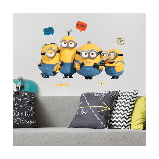 RoomMates Yellow, Blue & Black Minions 2 Giant Wall Decals